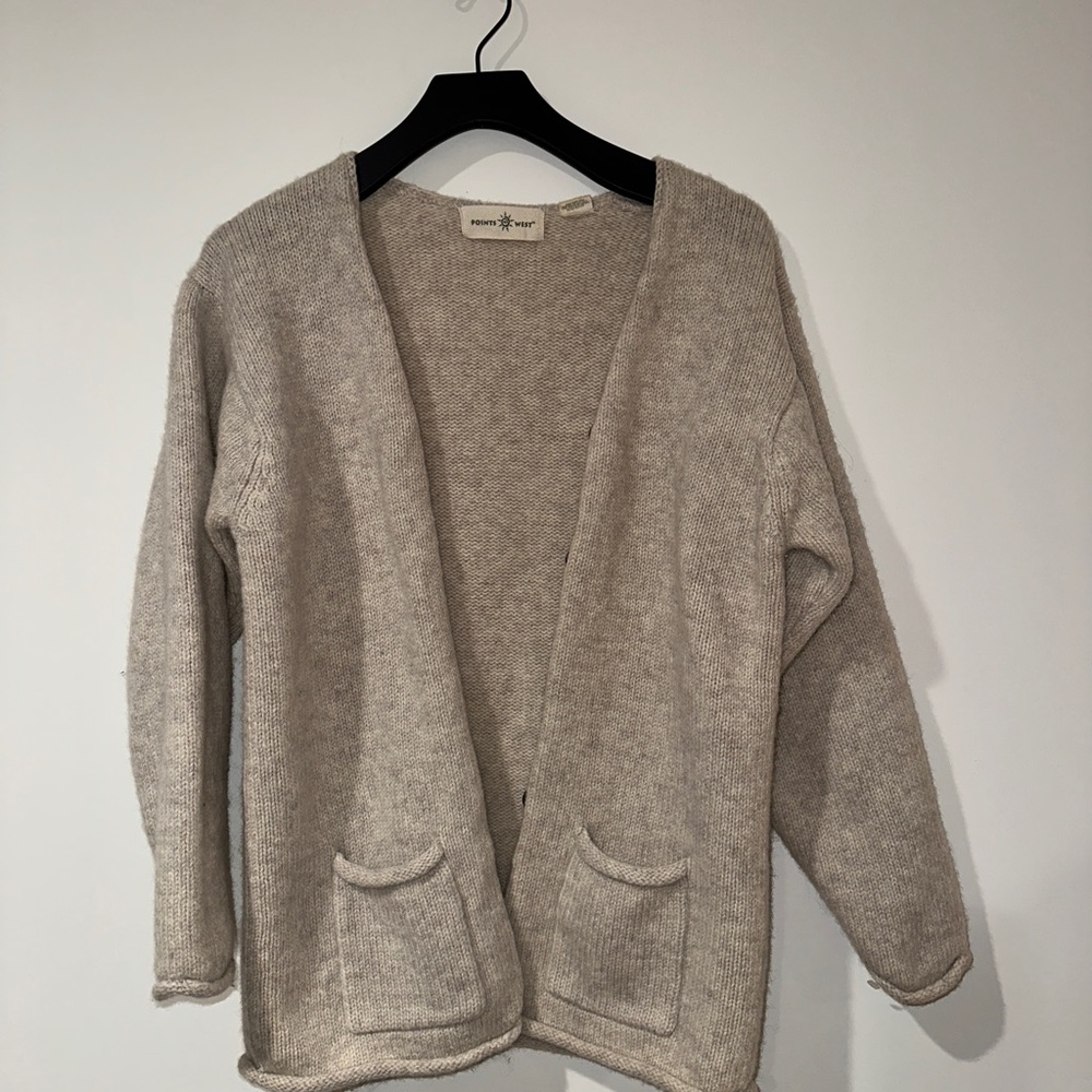 Vintage Points West Wool Sweater Cardigan